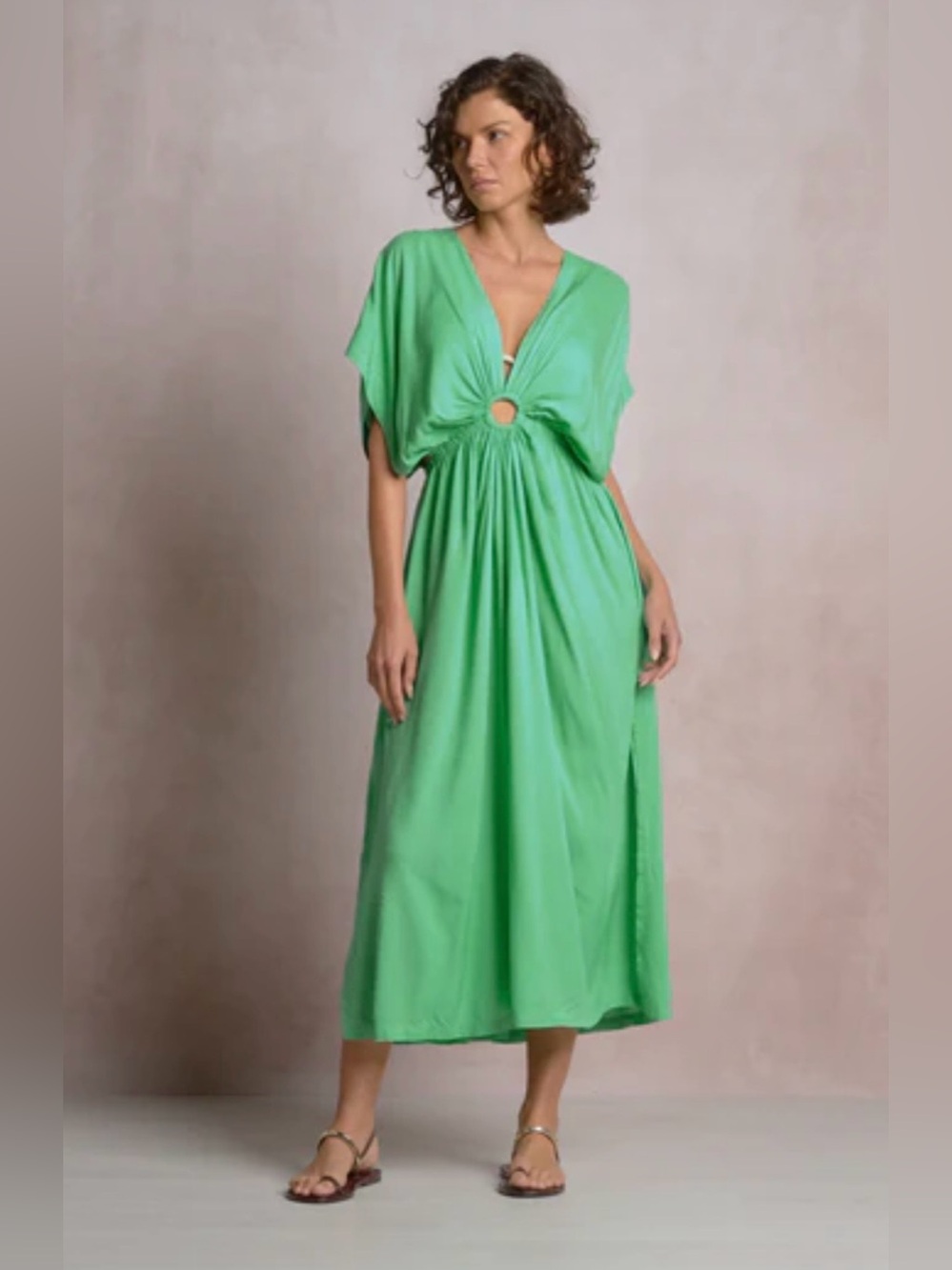 ELAN Green Raja Dress Size XS NWT